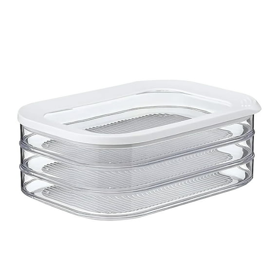 Deli Meat Container for Fridge, Bacon Lunch Meat Container for Refrigerator, Meal Prep Containers, Stackable Food Storage Boxes with Lid for Cold Cuts, Salami, Deli, Lunch Meat,BPA Free