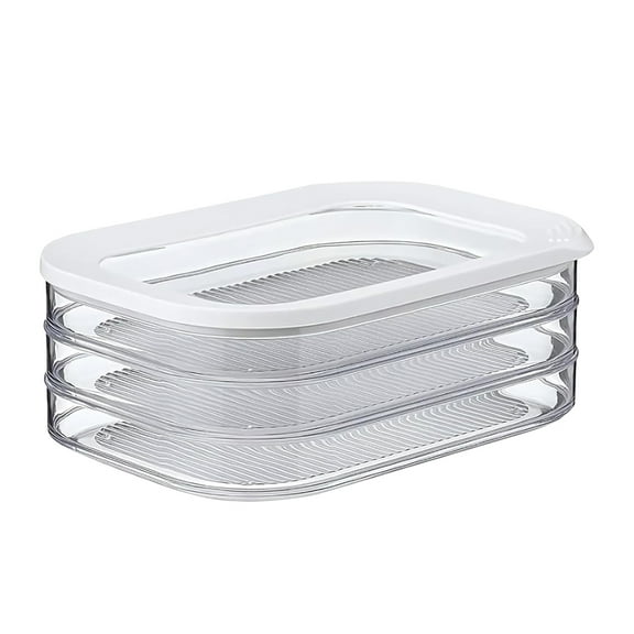 Deli Meat Container for Fridge, Bacon Lunch Meat Container for Refrigerator, Meal Prep Containers, Stackable Food Storage Boxes with Lid for Cold Cuts, Salami, Deli, Lunch Meat,BPA Free