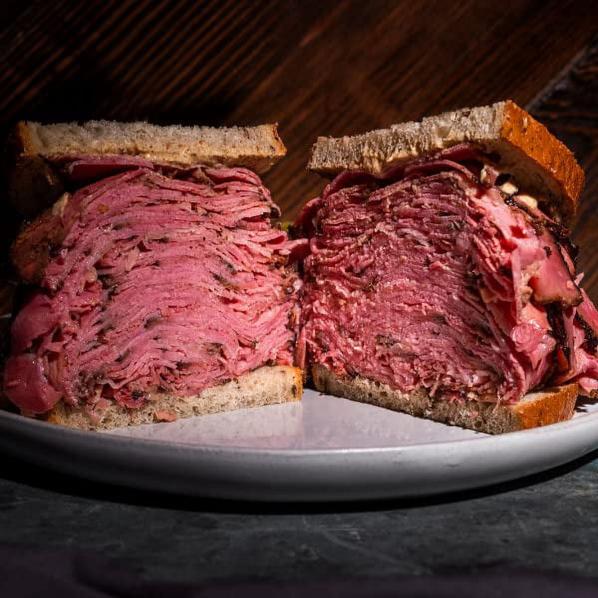 Deli New York Pastrami Sandwich Kit Pastrami, Rye Bread, Mustard
