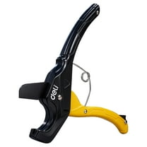 Deli PVC Pipe Cutter, Cuts up to 1-1/4", Heavy-Duty Ratchet Pipe Cutter Tool for PVC, PPR, PE, PEX, Plastic Hoses & Plumbing Pipes