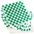 thumbnail image 1 of Avant Grub Deli Paper 300 Sheets. Turn Your Backyard Cookout Party into a Special Event with Green & White Checkered Food Wrapping Papers. Grease-Resistant 12x12 Sandwich Wrap Prevents Food Stains!, 1 of 4