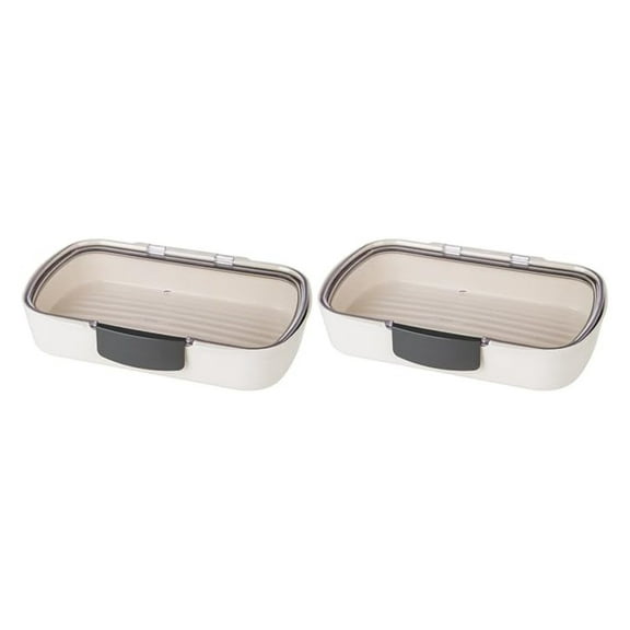 Deli ProKeeper Set of 2 - Food Storage Containers for Meat, Cheese & Lunch Meat - Keep Deli Slices Fresh - Airtight Containers for Fridge - BPA Free