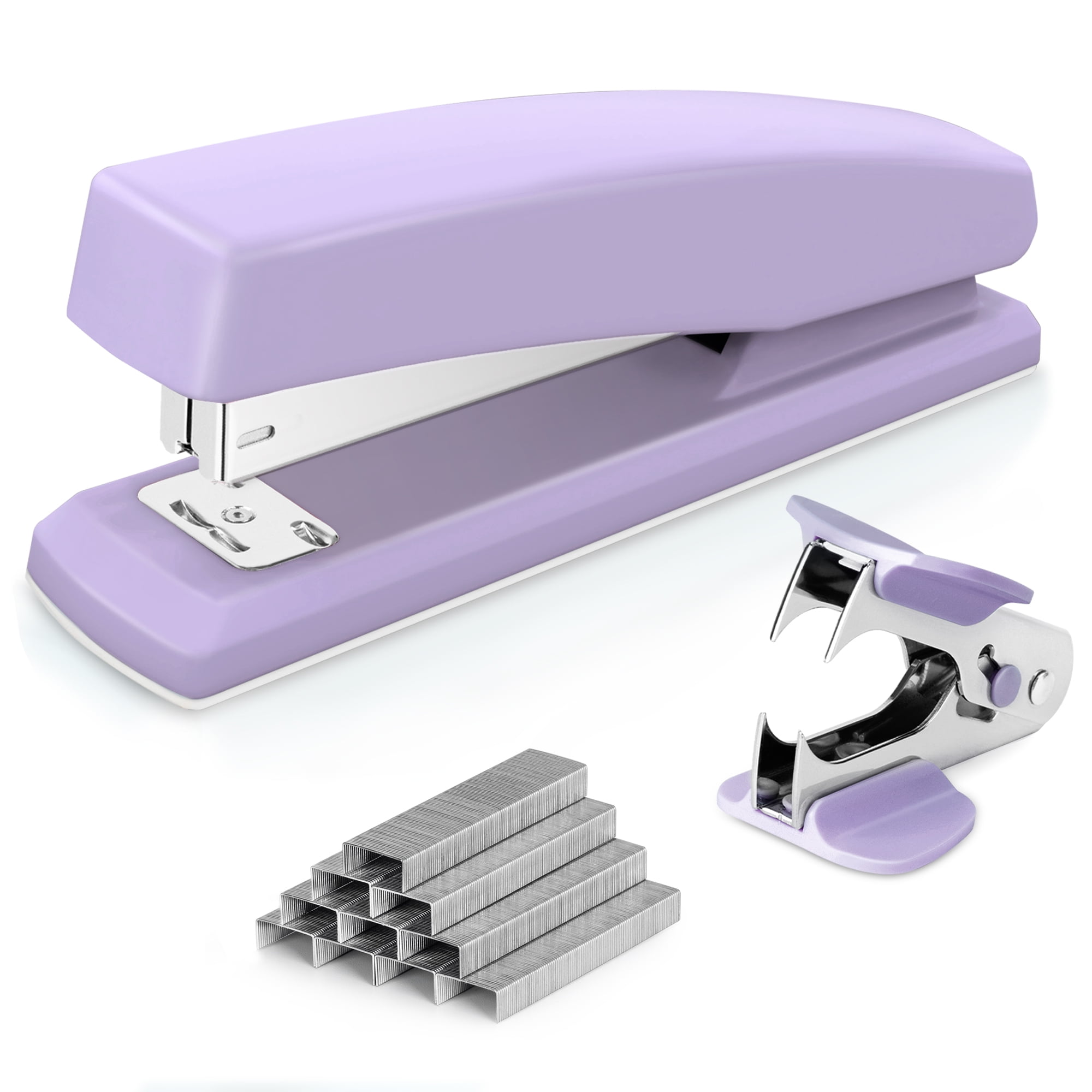 Purple Stapler Office Stationery Isolated Stock Image - Image of metals,  badge: 236322669