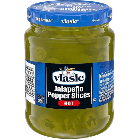 Deli Style Hot Jalapeno Pepper Slices, Keto Friendly, 12 FL OZ