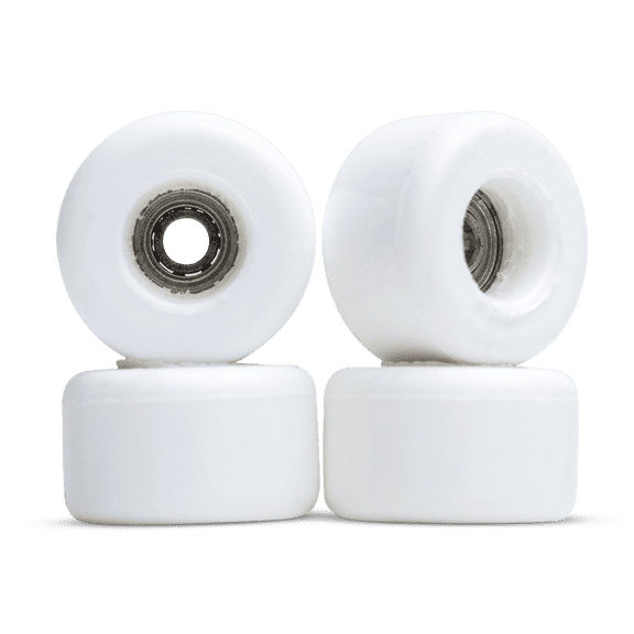 DeliDecks Bowl Fingerboard Wheels - 95A Hard White Mini Fingerboard Replacement Wheels