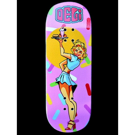 DeliDecks Fingerboard Deck - Check Pls 33mm