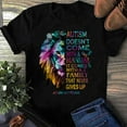 thumbnail image 1 of DeliFri Autism Awareness T-Shirt: Colorful Lion Graphic Tee, 1 of 4
