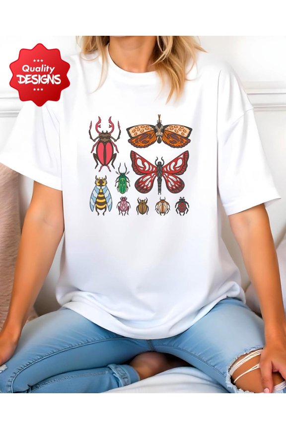 Bug Fly T-Shirt, Insect T-Shirt, Nature Graphic for T-Shirts