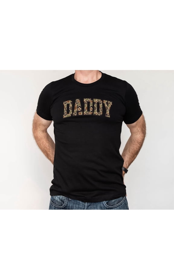 Camo Daddy Shirt, Dad T-Shirt, Father's Day Shirt, Camouflage Shirt for Daddy, Gift for Daddy, Father's Day Gift