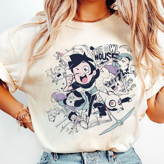 DeliFri Disney The Owl House Characters Shirts, The Owl House Shirt, Boiling Isles Tee, Disneyland Trip Family Matching Outfits, Magic Kingdom Shirt