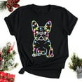 thumbnail image 1 of DeliFri French Bulldog Christmas Lights Shirt, Frenchie Christmas Shirt, French Bulldog Lover T-Shirt, Cute Frenchie Shirt, Christmas Dog Shirt, 1 of 4