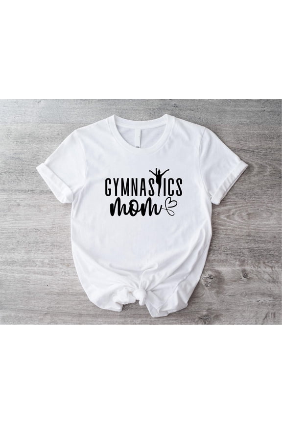 Gymnastics Mom T-Shirt, Gymnastic Exercise Mom Shirt, Gymnastic Lovers Women's Tee, Game Day Mother's T-shirt, Gymnastics Mom