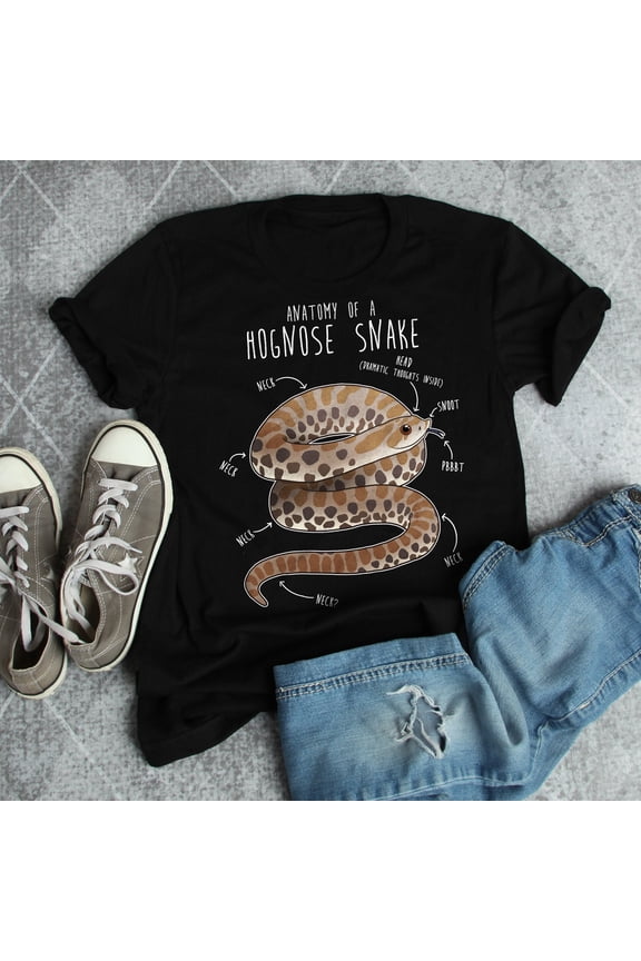 Hognose Snake Shirt, Women, Men, Reptile Tshirt, Snake Lover Gift, Reptile T-shirt, Cute Snake Tee, Anatomy Python Snake Mom Snake Dad