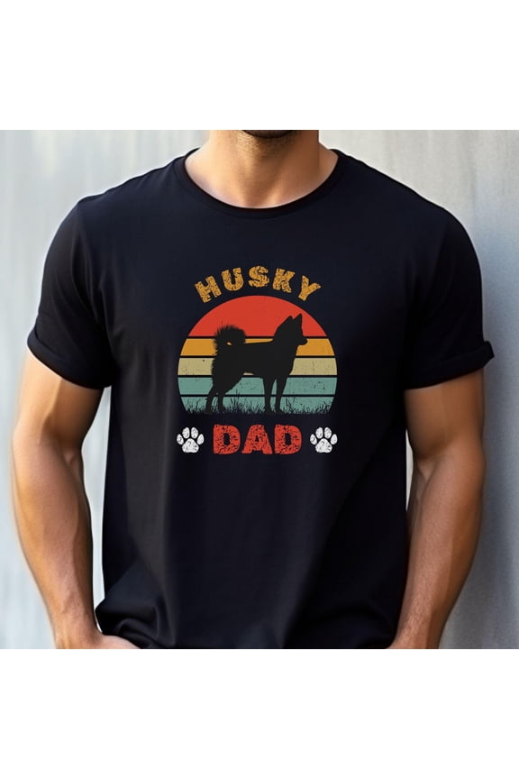 Husky Dad T-Shirt, Dog Daddy Gift, Dog Dad T Shirt, Husky Shirt, Husky Gifts