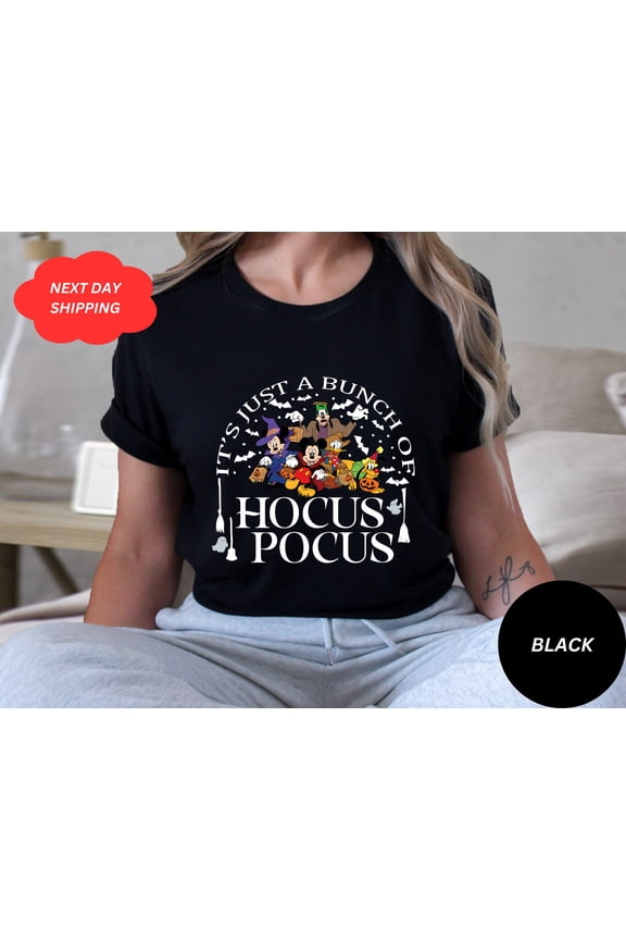 It's Just a Bunch Shirt, Halloween Party Shirts,Sanderson Sisters Tee, Halloween Outfit, 2024 Halloween T-Shirt