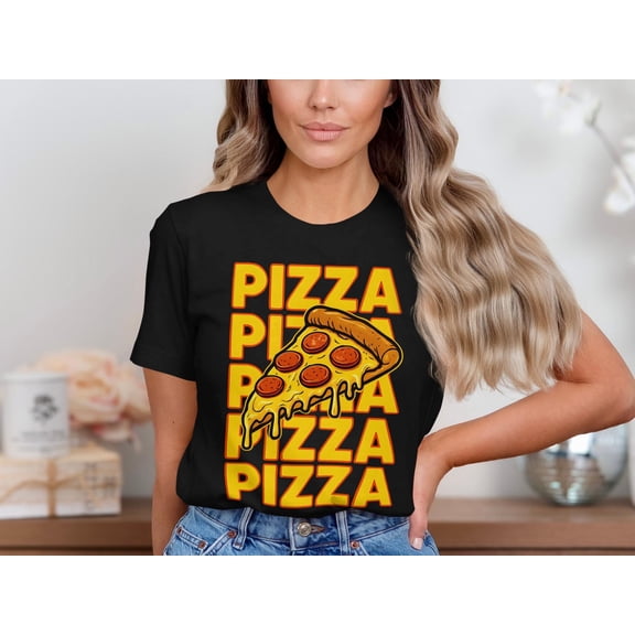 DeliFri Pizza Lover Shirt, Pizza T-Shirt For Foodies, Cheesy Pepperoni Slice Tee, Fast Food Graphic Tee, Italian Food Lover Gift Shirt