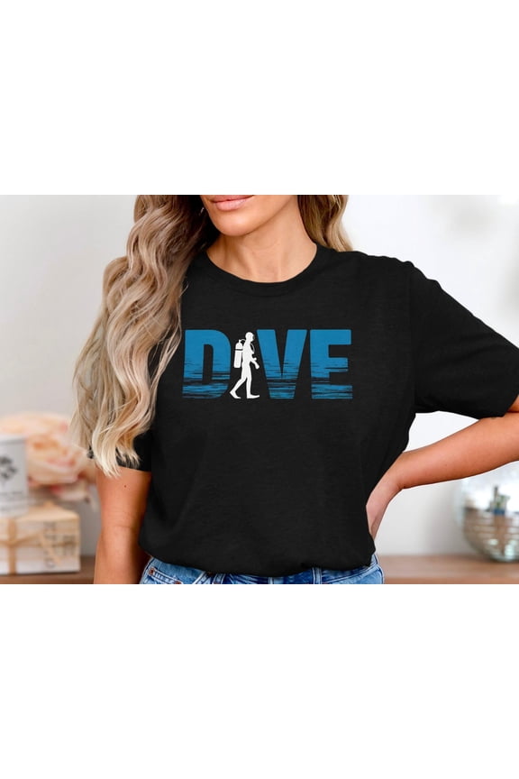 Scuba Diving Shirt For Men, Dive Graphic T-Shirt, Ocean Diver Gift Tee, Deep Sea Diving Shirt, Underwater Adventure T-Shirt, Dive Life Tee