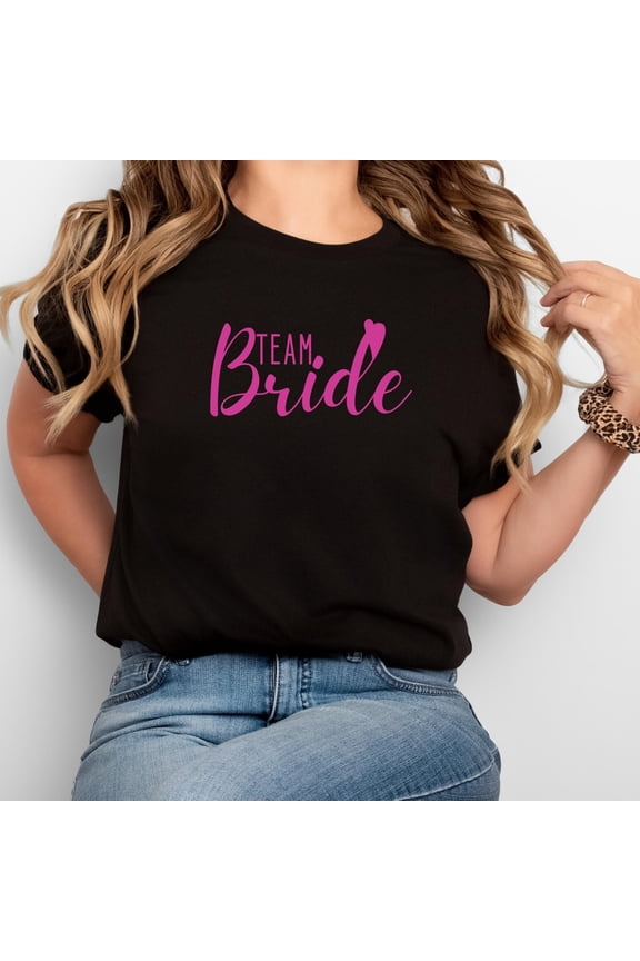 Team Bride Unisex Tee, Bridal Shower Shirt, Bachelorette Party Top, Wedding Celebration Apparel, Gift for Bride Squad
