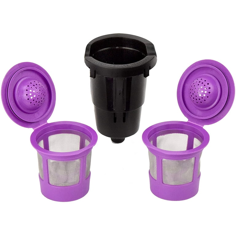 Delibru 2 Reusable K Cups for K Mini and K Mini Plus with 1 Free Adapter
