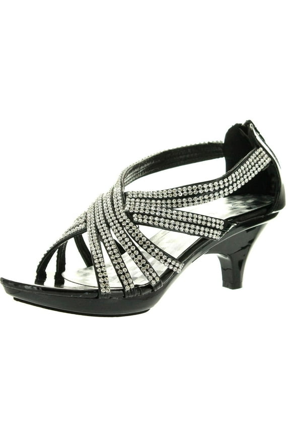 Womens Angel-41 Rhinestones Embellished Strappy Sandals