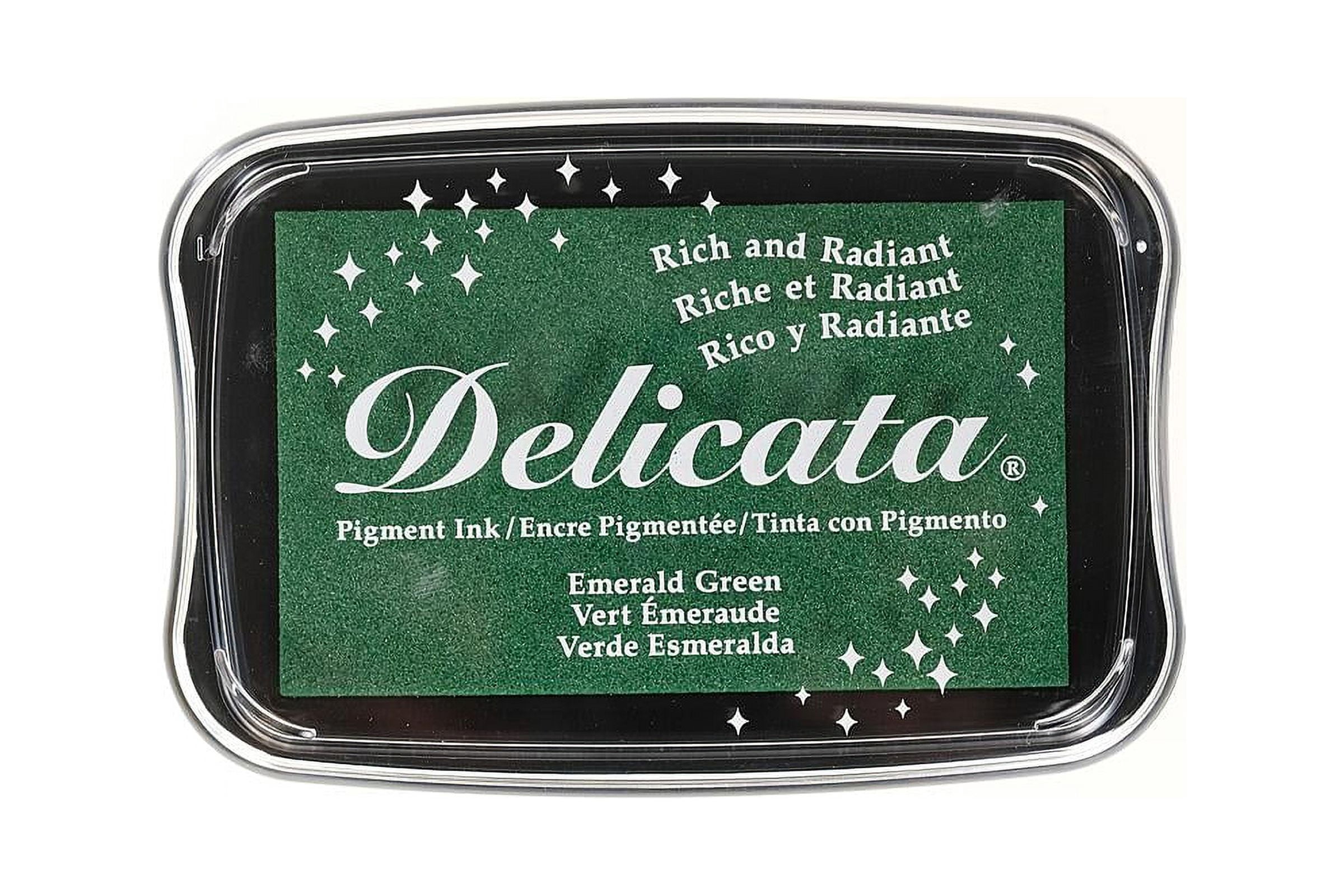 Delicata Pigment Ink 3.75 in. x 2.625 in., full-size pad, emerald green (pack of 2)