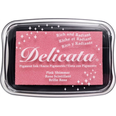 Delicata Pigment Ink Pad-Pink Shimmer