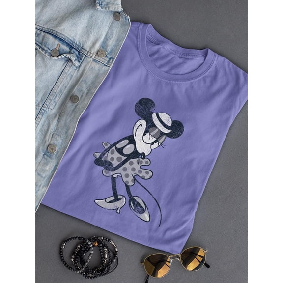 Delicate And Elegant Mouse T-shirt Color Women's -SmartPrintsInk Designs