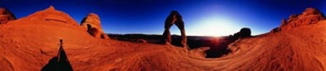 Delicate Arch Arches National Park Utah Canvas Art - Panoramic Images (22 x 5)