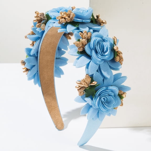 Delicate Artificial Flower Headband - Feminine Hair Accessory