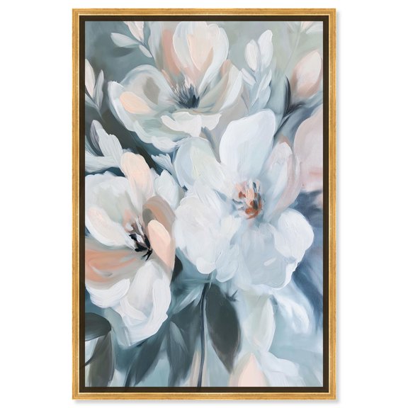 Delicate Blossom Canvas Luxury Floral Art by Art Remedy, Gold Frame, 10" x 15"