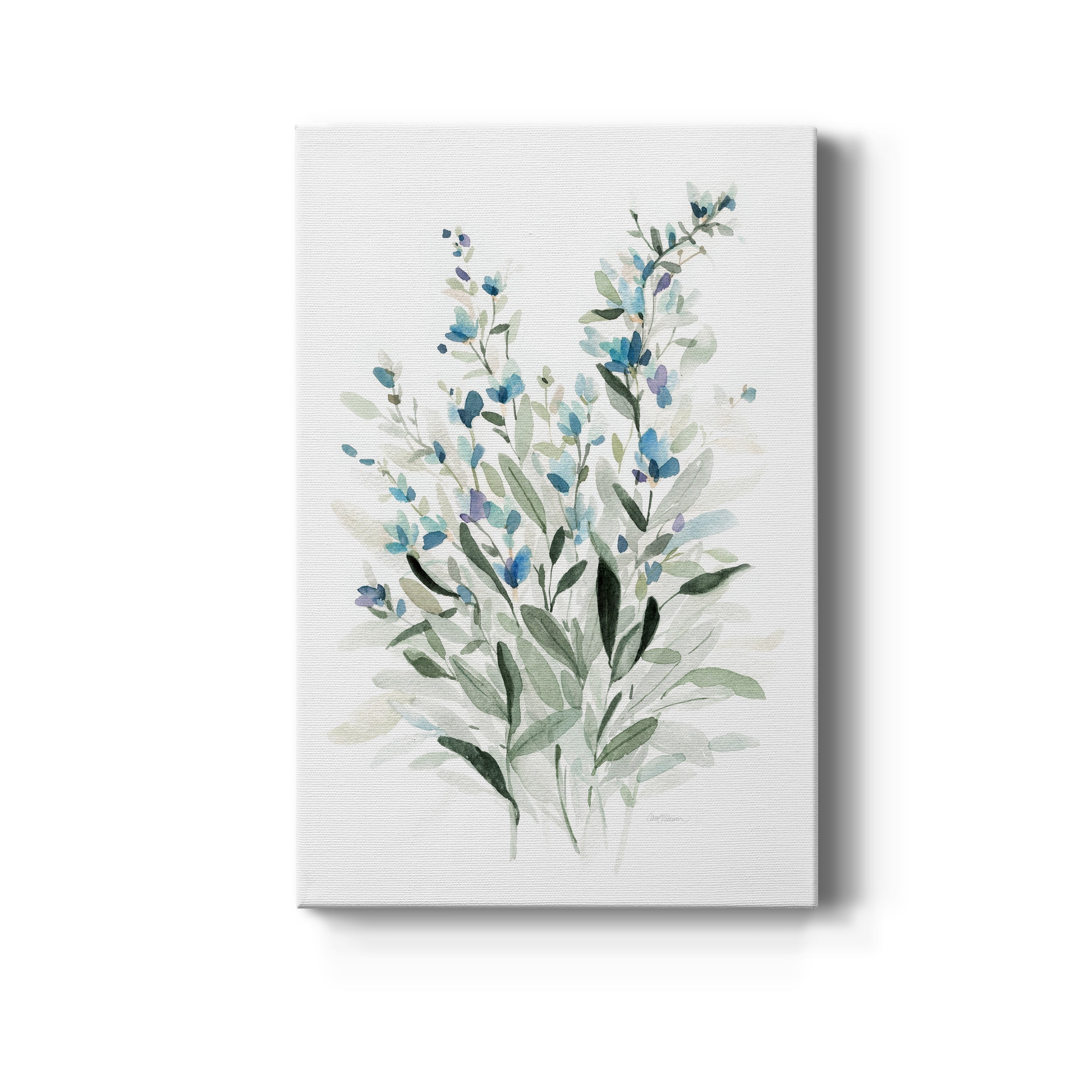 Delicate Blue Botanical I Premium Gallery Wrapped Canvas - Ready to Hang - 12 x 18