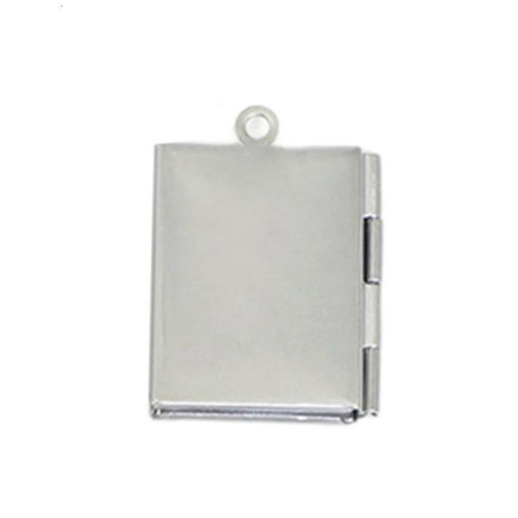 Delicate Book Shaped Necklace Pendant Picture Memory Pendant for Jewelry Making