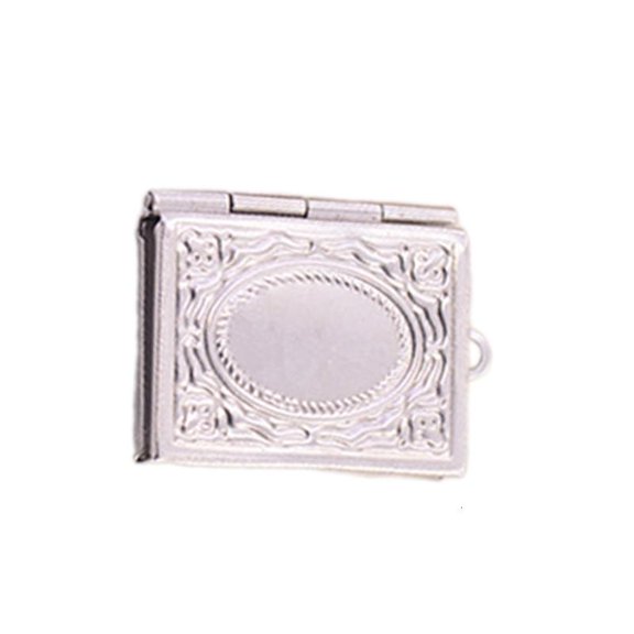 Delicate Book Shaped Necklace Pendant Picture Memory Pendant for Jewelry Making