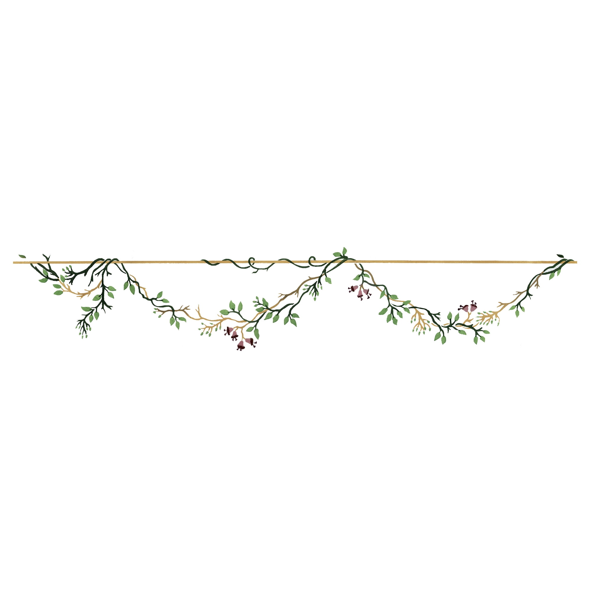 Delicate Border Wall Stencil by DeeSigns - Walmart.com
