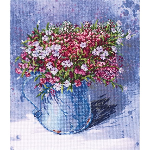 Delicate Bouquet Counted Cross Stitch Kit-11.75"X13.75" 14 Count
