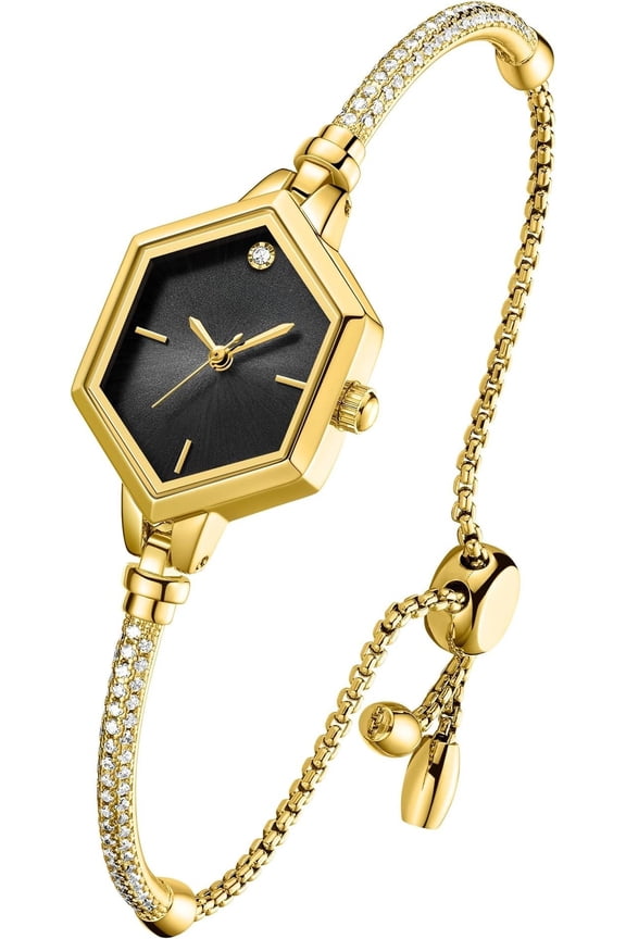 Delicate Bracelet Watch for Her, 3ATM Water-Resistant Analog Timepiece, Anniversary Present for Wife/Daughter/Mom