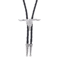 Delicate Bull Bolo Tie Cowboy Necktie Western Bolo Tie Large Charm Bolo Tie Cowboy for Shirt Jeans