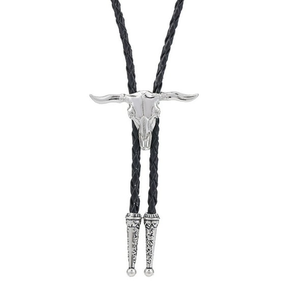 Delicate Bull Bolo Tie Cowboy Necktie Western Bolo Tie Large Charm Bolo Tie Cowboy for Shirt Jeans
