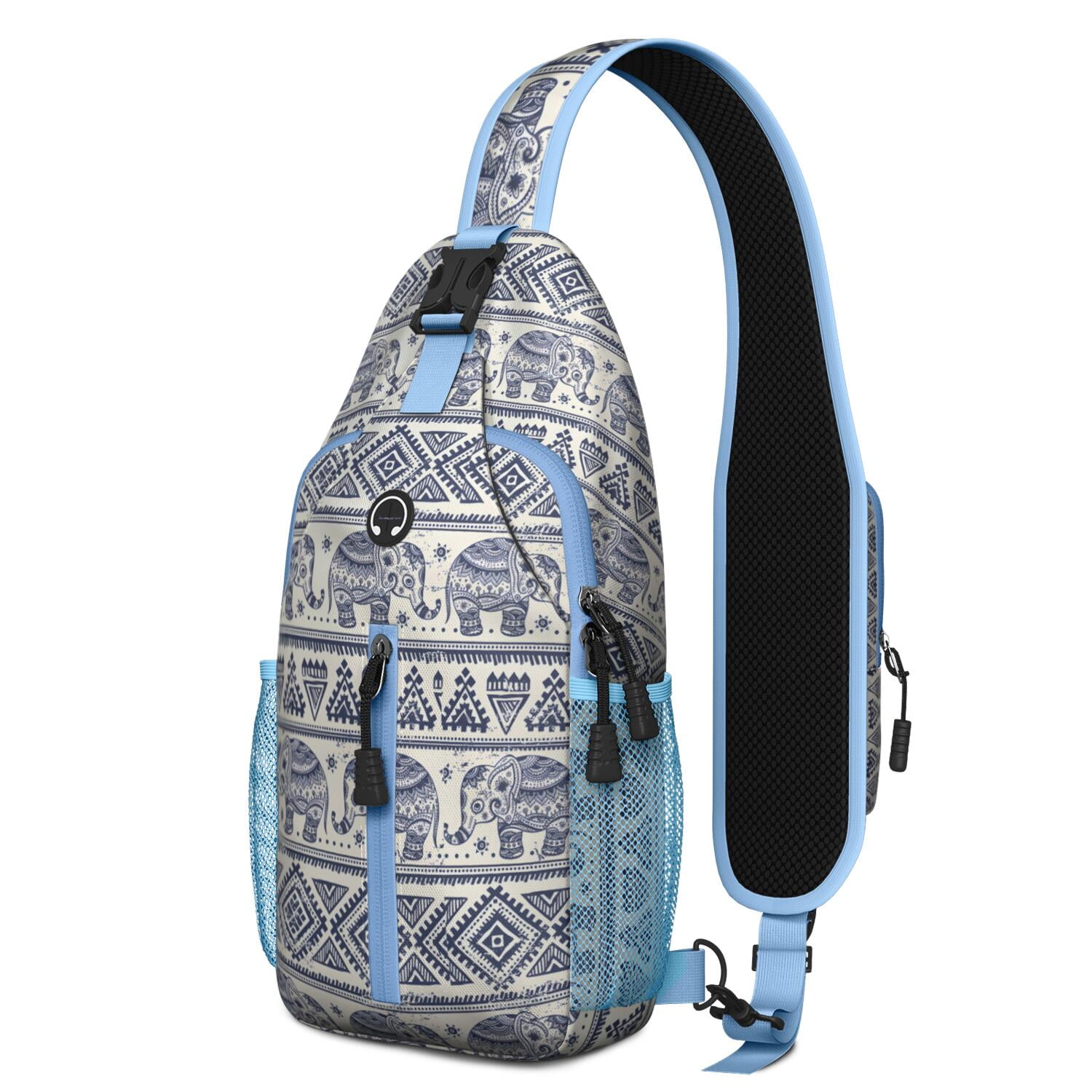 Delicate Butterfly and Floral Design Shoulder Bag – Artistic Print, Adjustable Strap, Durable Stitching – Garden Style Daypack
