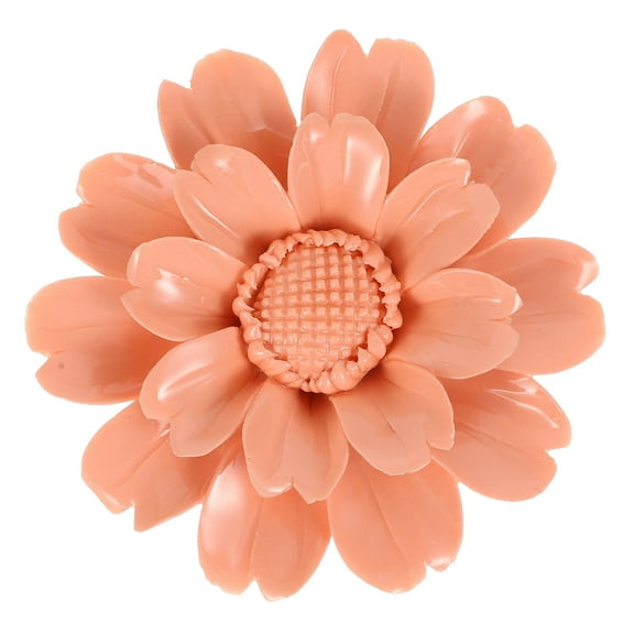 FUEENIRVA Orange Ceramic Flower Wall Hanging Decor for Living Room and Office, Floral Art for Home Decoration