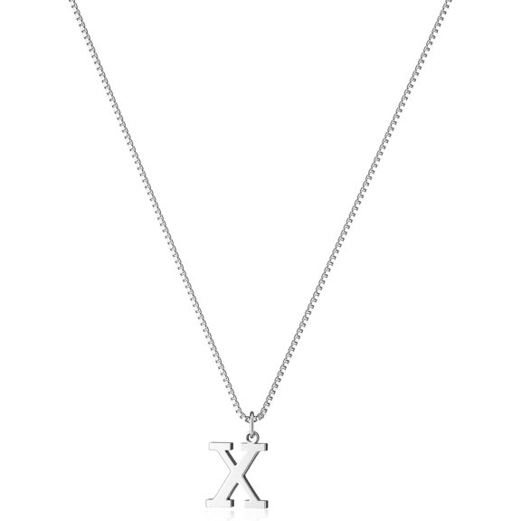Delicate Charm Initial Necklace - Elegant 14K Gold/Silver Plated Monogram Pendant - Personalized A-Z Letter Choker - Minimalist Name Jewelry for Women