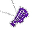thumbnail image 1 of Delicate Cheerleader Necklace With Cubic Zirconia Lightweight Zincs Alloy Clavicle Chain Jewelry for Women Daily Wear, 1 of 8