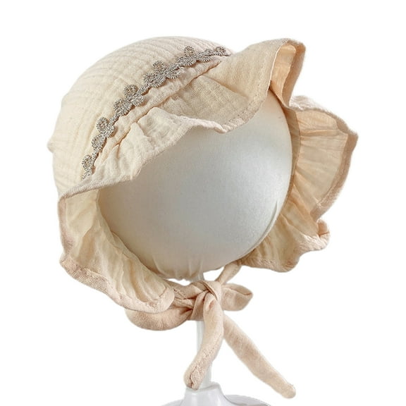 Delicate Children Hat Spring Hat Princess Lace Court Hat Flower Bonnet Gift for Birthday Gatherings Photo Prop