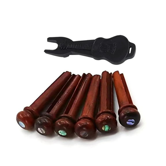Delicate Cocobolo Guitar Bridge Pins Guitar String Pegs String Guitars Part Guitars Replacement Bridge Pins Texture