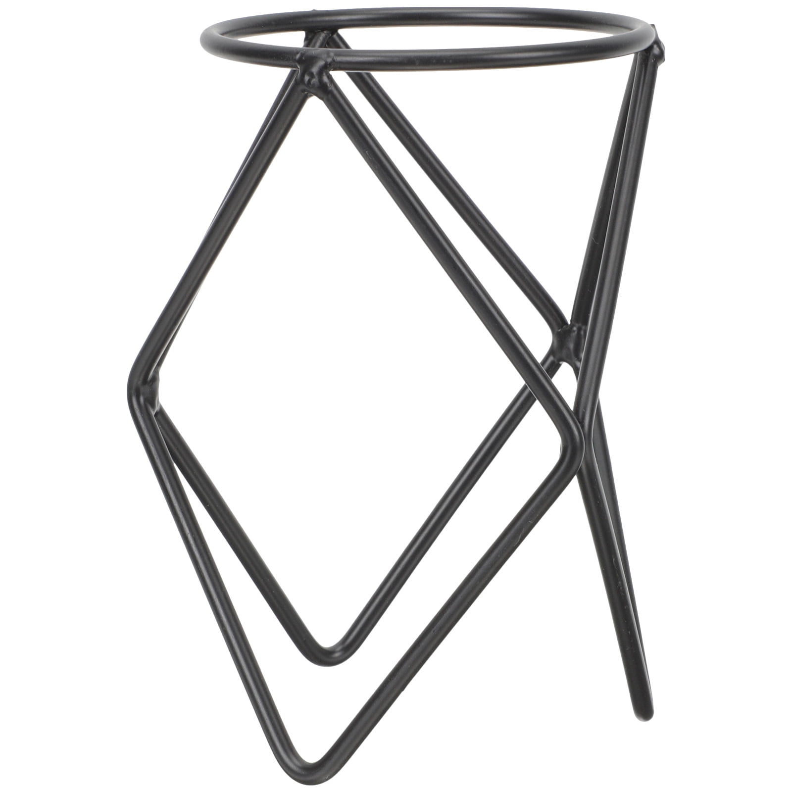 Crystal Ball Display Stand - Black Iron Arch Holder, 5.7 Inch Diameter, For 5.9-7.87 Inch Spheres