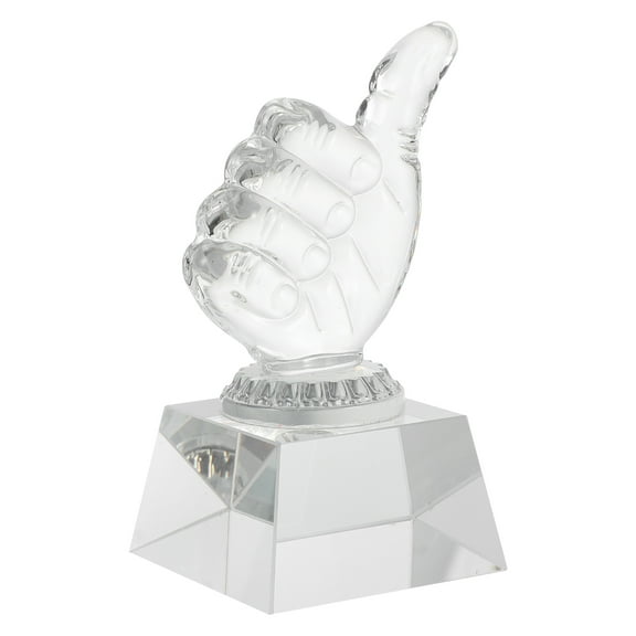 Decorative Crystal Trophy for Award Ceremony with Transparent Design and Durability 7 inches