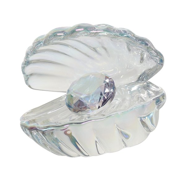 Delicate Crystal Shell Statue for Workspaces Or Shelf Seashells Centerpiece Decoration For Home Desk Display