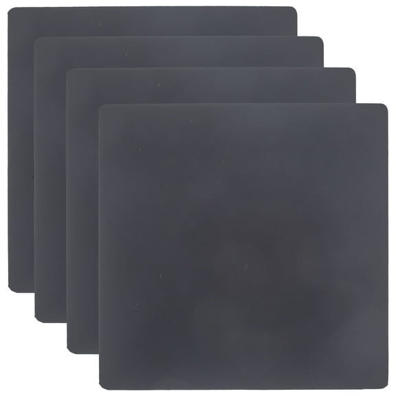 Delicate Cup Pad 4 Pcs Square Silicone Coaster Table Protector Non-slip Mat Holder Household