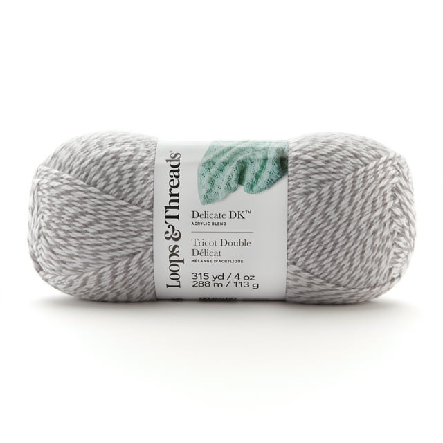 Delicate DK Yarn by Loops & Threads Yarn for Knitting, Crochet