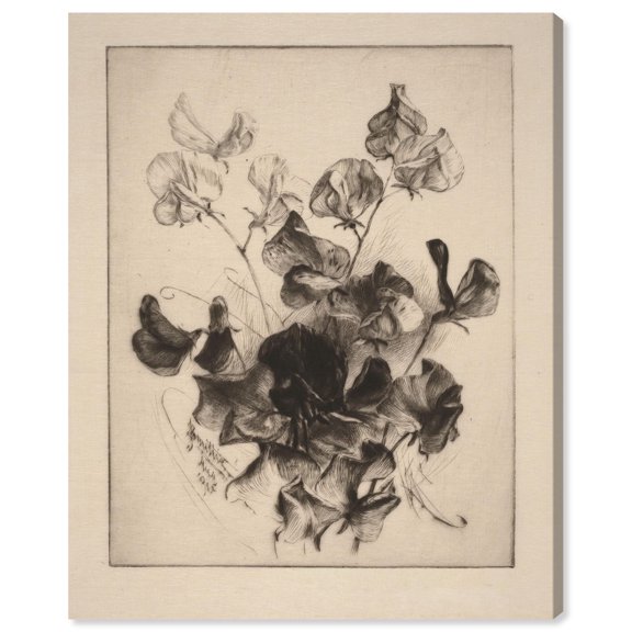 Delicate Darkness Canvas Print Vintage Art by Art Remedy, Gallery Wrapped, 16 x 20